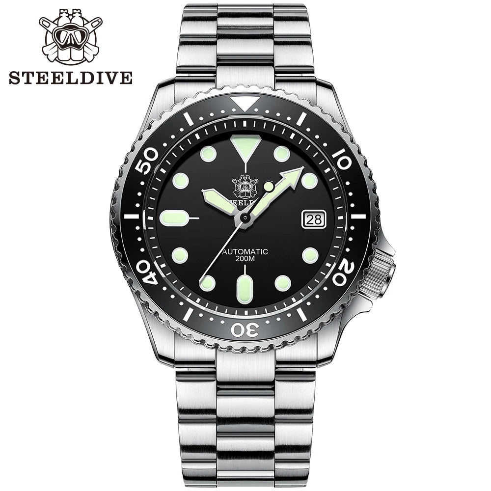 SD1996 Men'S Watch Dive Watch Automatic Mechanical Men'S Watch NH35 Bracelet 41Mm Diver Watch Men Watches