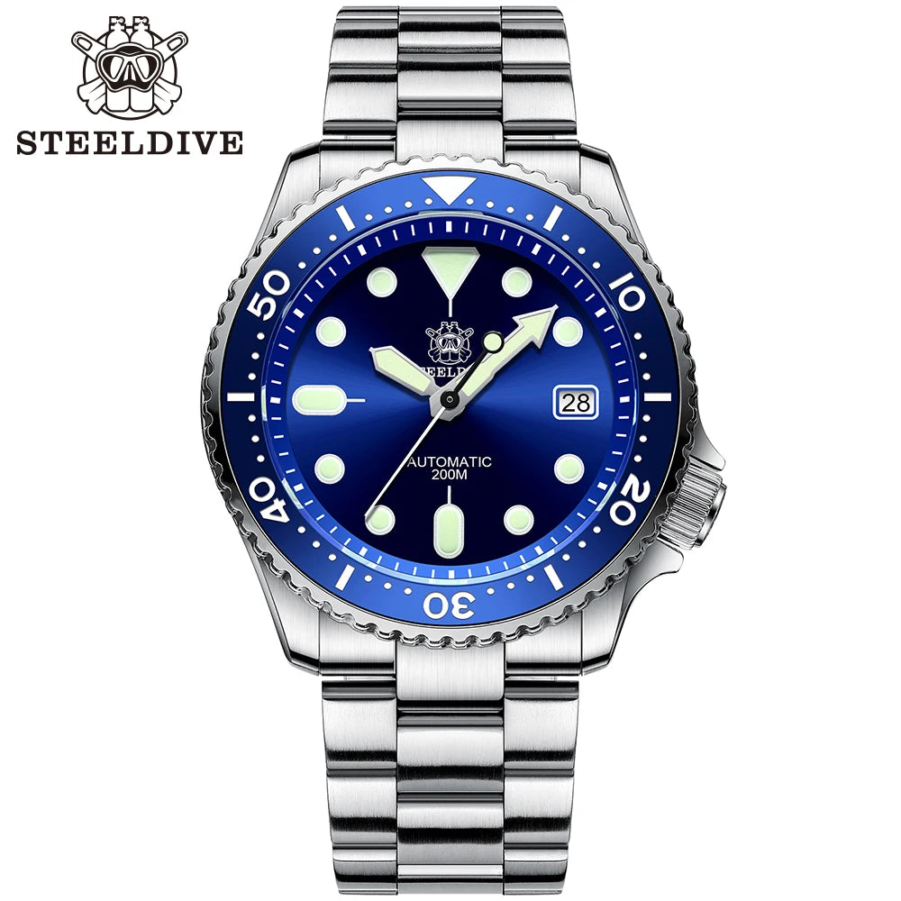 SD1996 Men'S Watch Dive Watch Automatic Mechanical Men'S Watch NH35 Bracelet 41Mm Diver Watch Men Watches