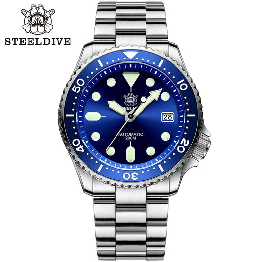 SD1996 Men'S Watch Dive Watch Automatic Mechanical Men'S Watch NH35 Bracelet 41Mm Diver Watch Men Watches