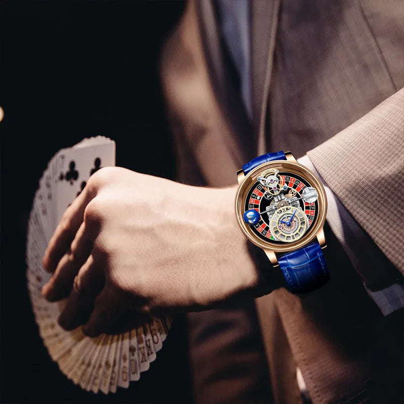 Men'S Gambling Dish Watch Business Watch Men'S Watch Sapphire Glass Quartz Watch Top Luxury Watch Men'S Waterproof Watch
