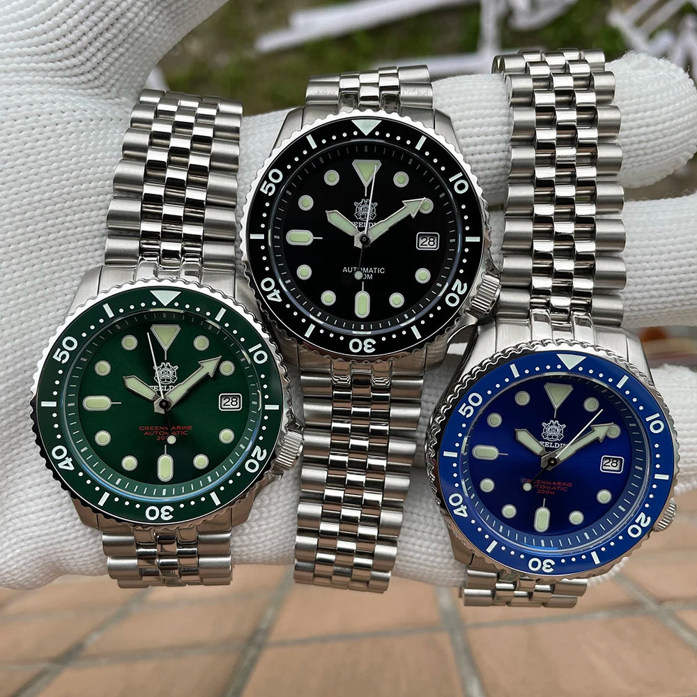 SD1996 Men'S Watch Dive Watch Automatic Mechanical Men'S Watch NH35 Bracelet 41Mm Diver Watch Men Watches
