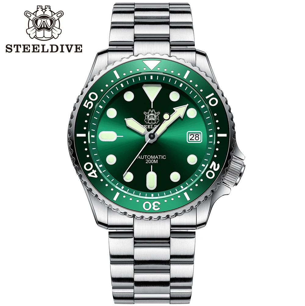 SD1996 Men'S Watch Dive Watch Automatic Mechanical Men'S Watch NH35 Bracelet 41Mm Diver Watch Men Watches