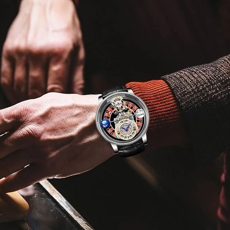Men'S Gambling Dish Watch Business Watch Men'S Watch Sapphire Glass Quartz Watch Top Luxury Watch Men'S Waterproof Watch