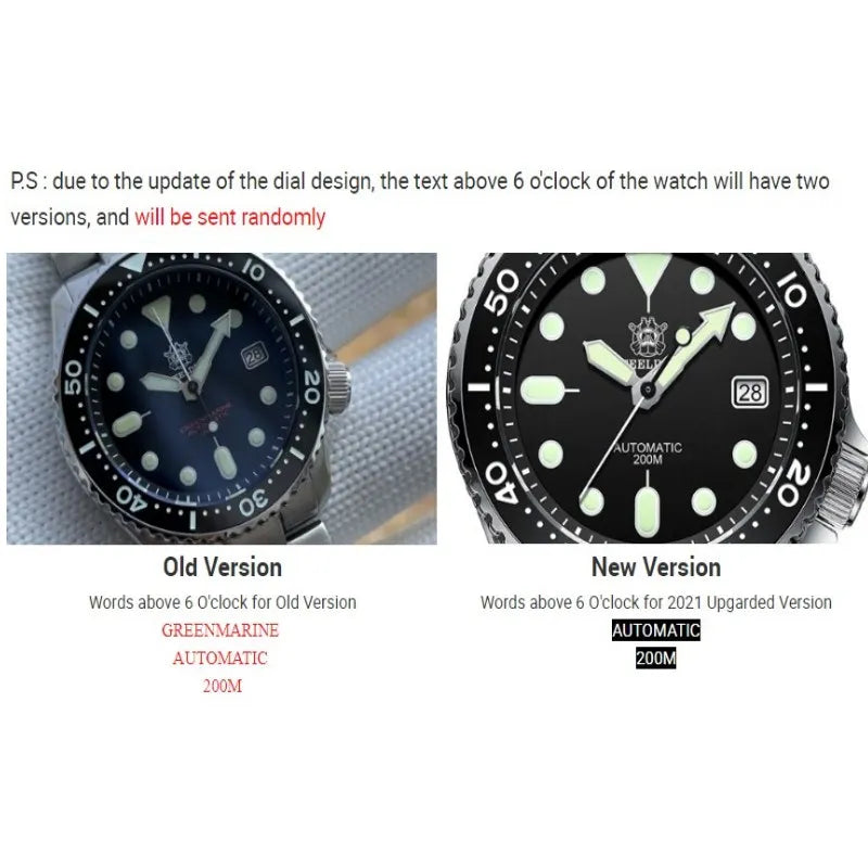 SD1996 Men'S Watch Dive Watch Automatic Mechanical Men'S Watch NH35 Bracelet 41Mm Diver Watch Men Watches